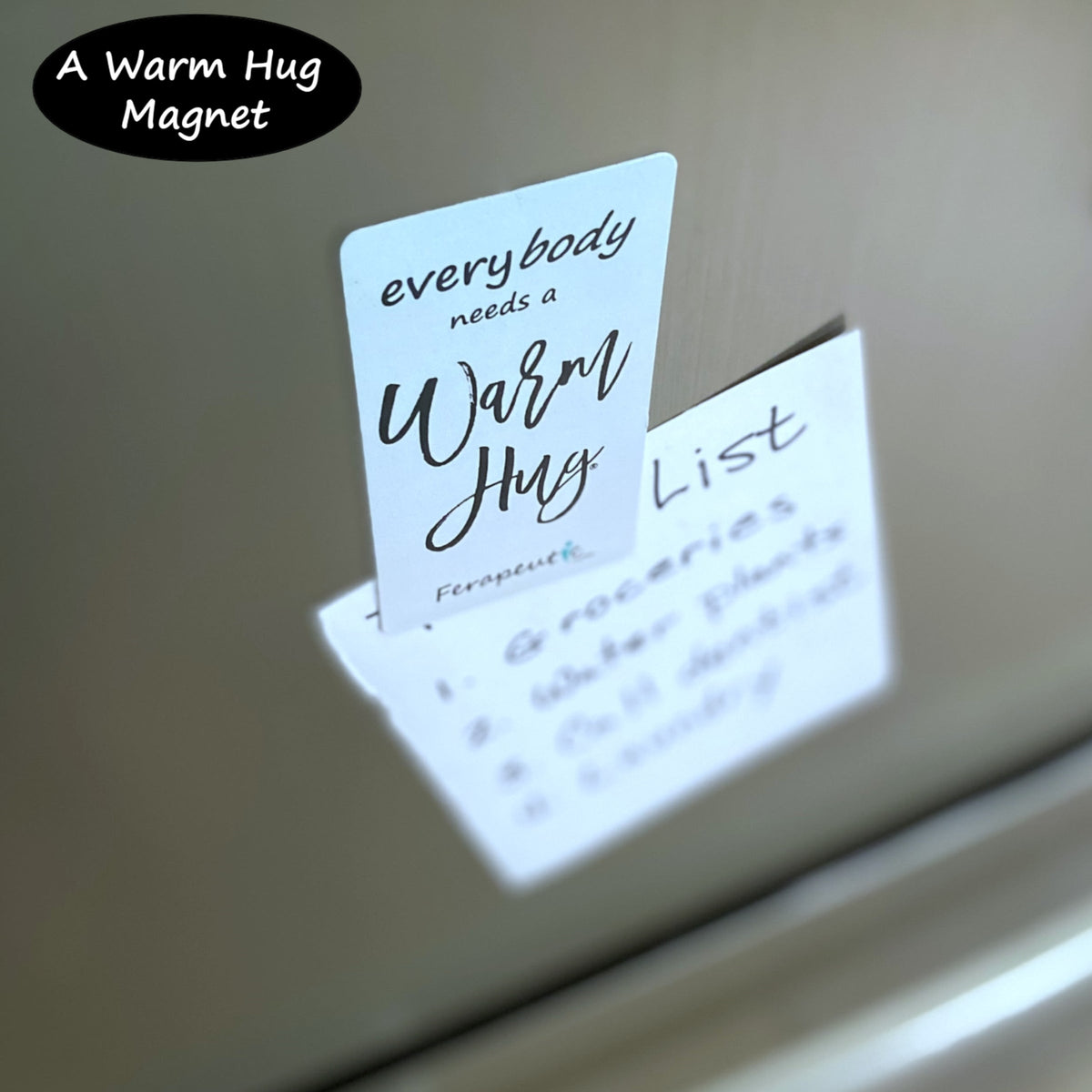 A Warm Hug Box, Best Gift with Microwavable Heat Pads, Essential Oil Spray, Cup Sleeve, Magnet , Pink Fabric