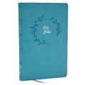 NKJV Holy Bible, Value Ultra Thinline, Teal Leathersoft, Red Letter, Comfort Print - Imitation Leather