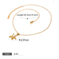 18K gold geometric shape with texture design high-end unique necklace
