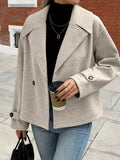 Double-Breasted Crop Outerwear