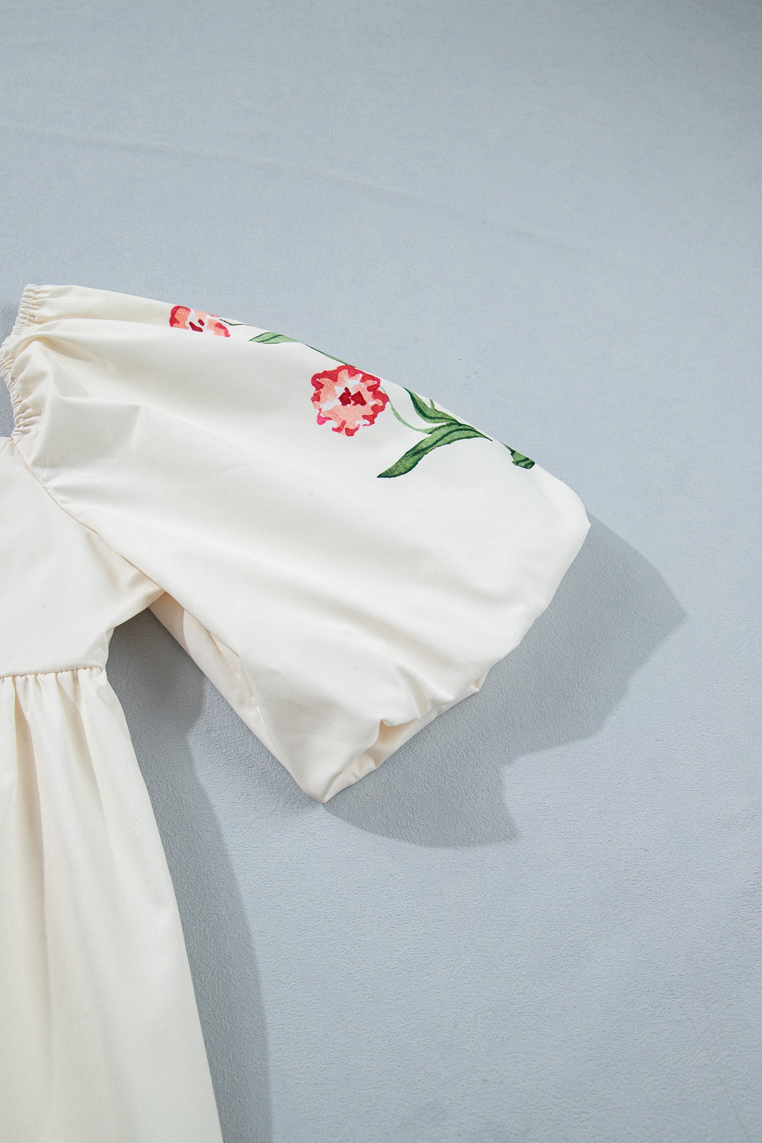 Floral Puff Sleeve Babydoll Dress