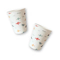 Airplane Party Cups, 12 oz Paper Cups for Kids Birthday (12 Pack)