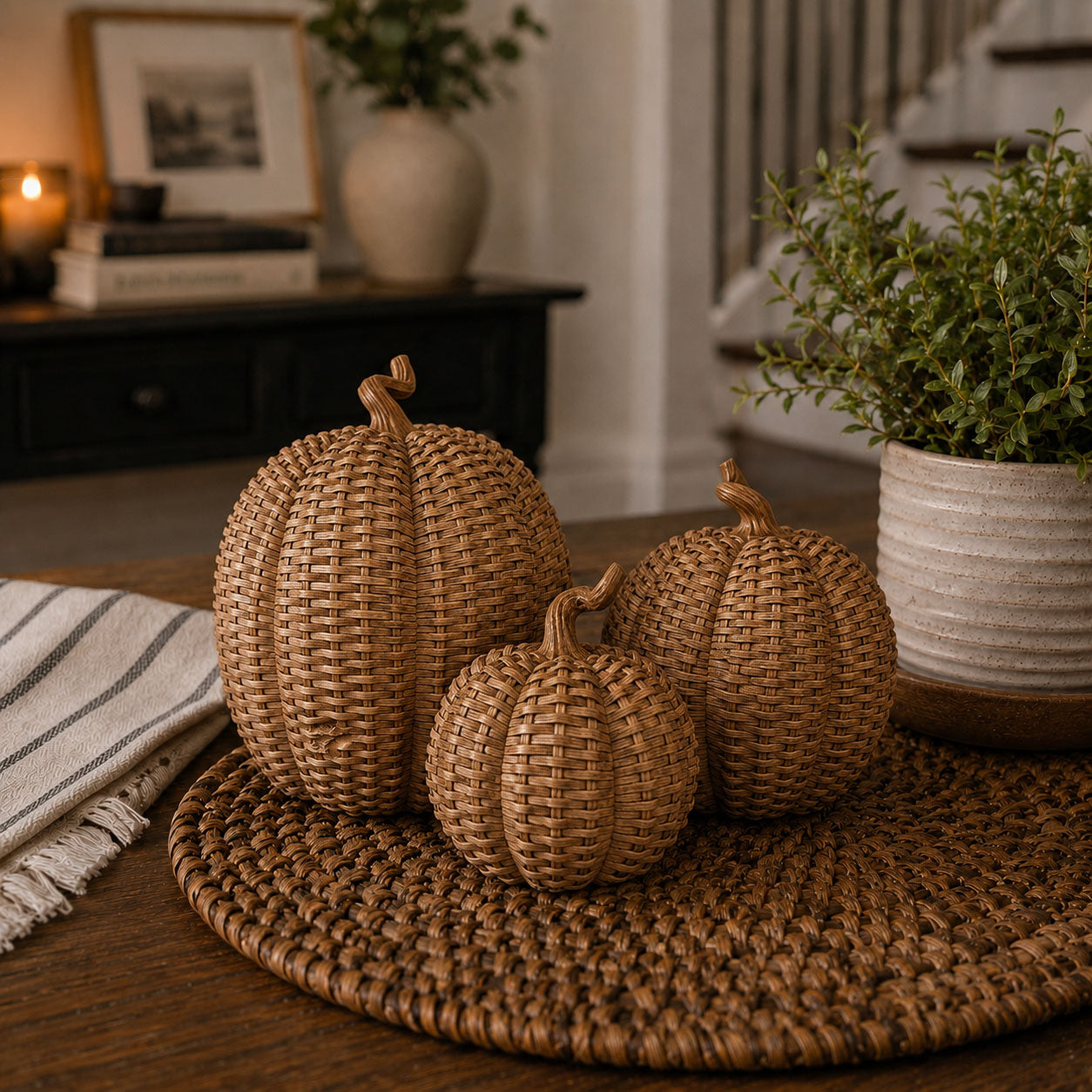Rattan Pumpkins