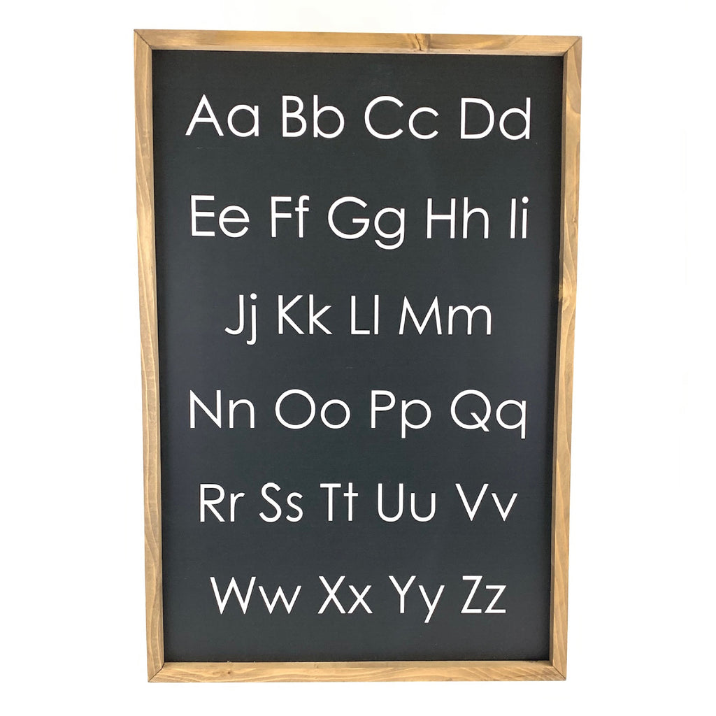 Modern Alphabet Framed Saying