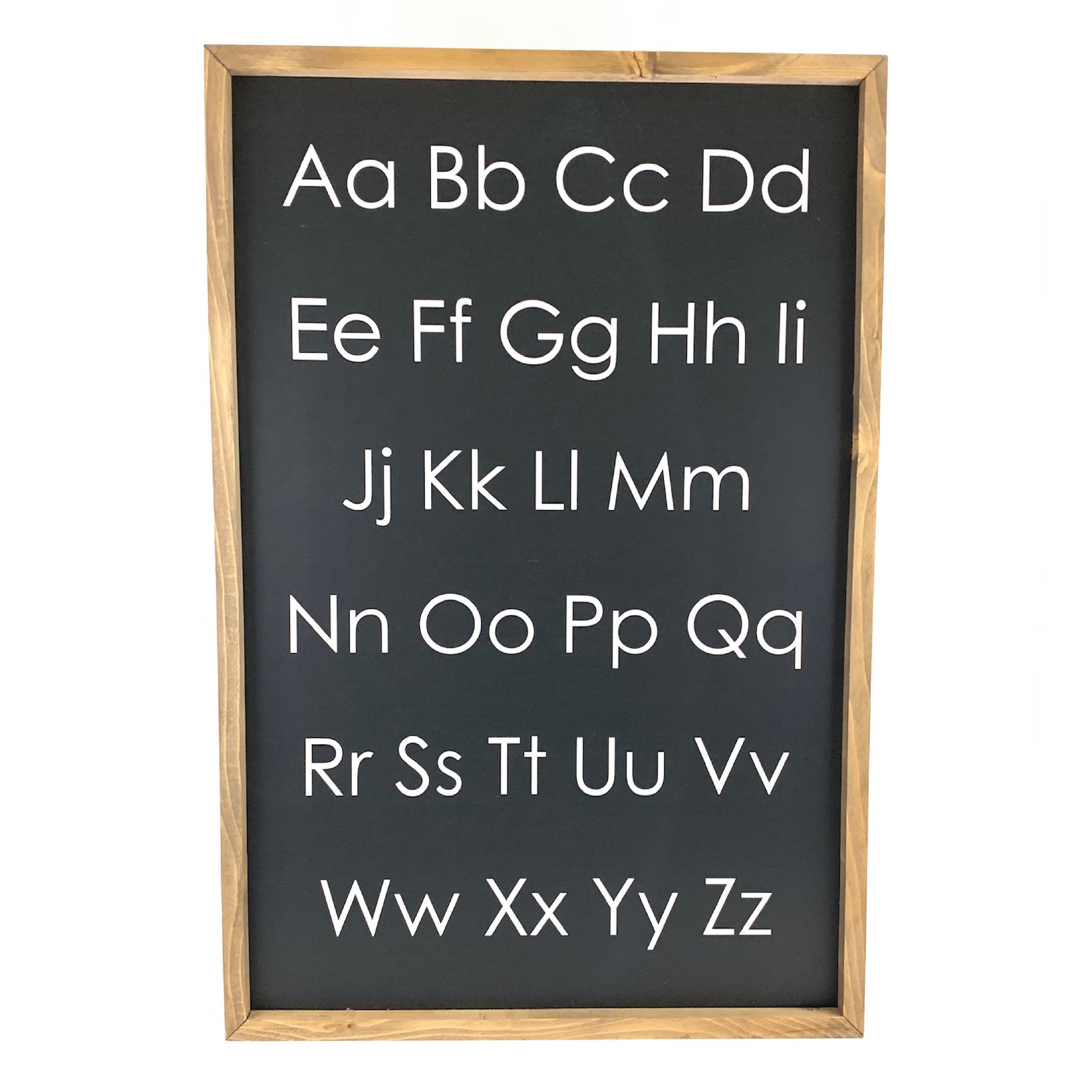 Modern Alphabet Framed Saying