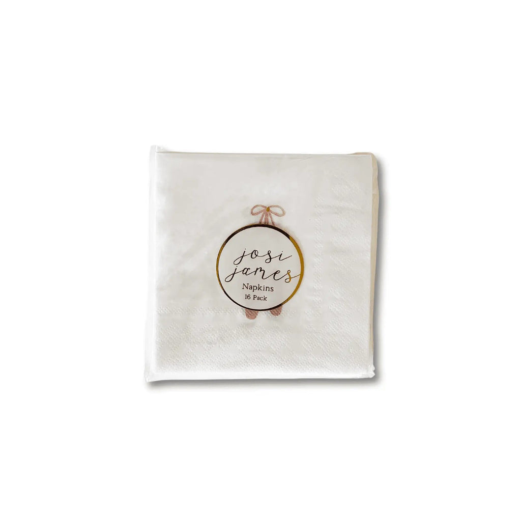 Ballet Slipper Disposable Paper Napkins, Small (16pcs)