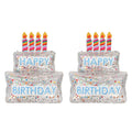Confetti Filled Birthday Cake Balloons (Set of 2)