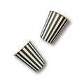 Black & White Striped Cup (12pcs)