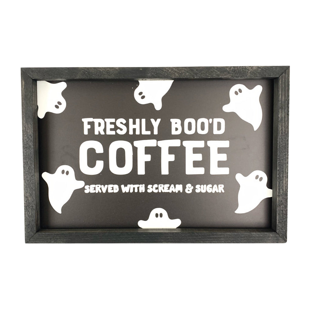 Freshly Boo'd Coffee Framed Art
