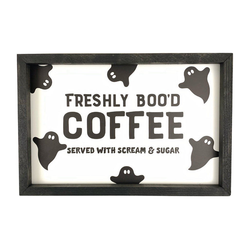 Freshly Boo'd Coffee Framed Art