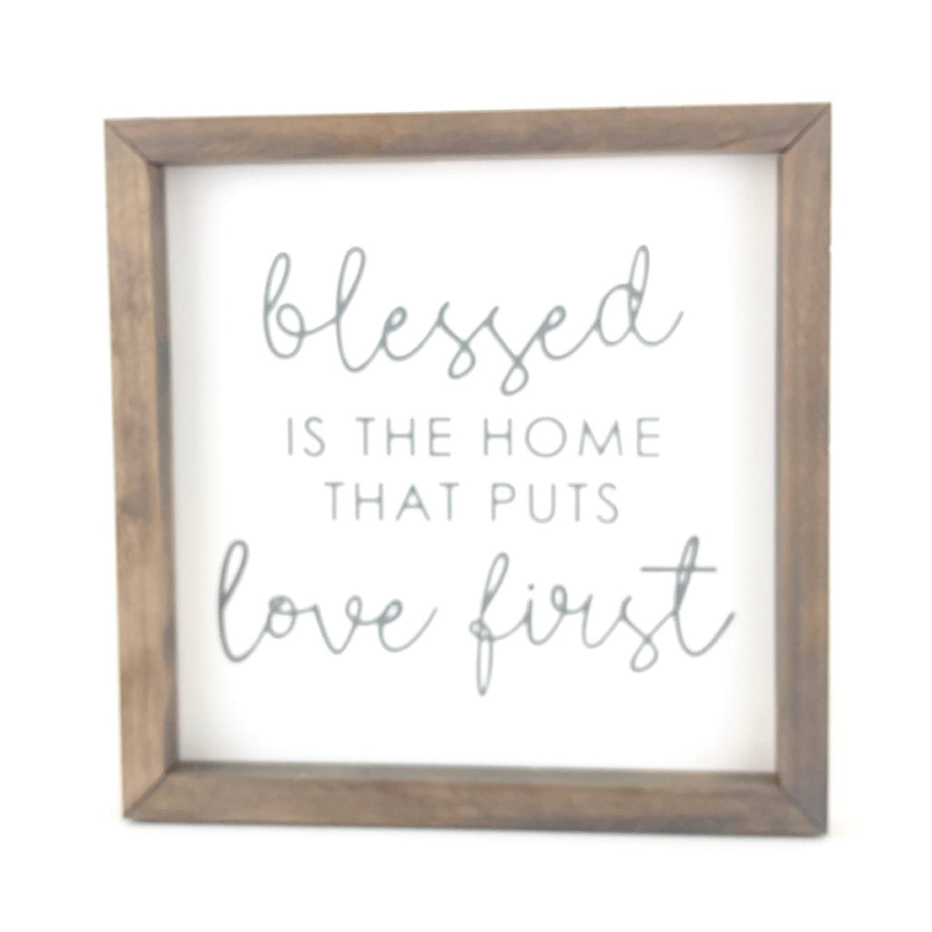 Blessed Is The Home Framed Saying