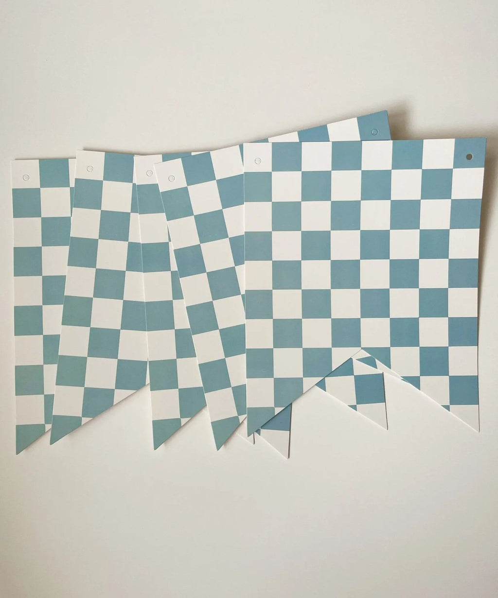 Blue & Yellow Flag Checkered Banners (2) 8 Ft