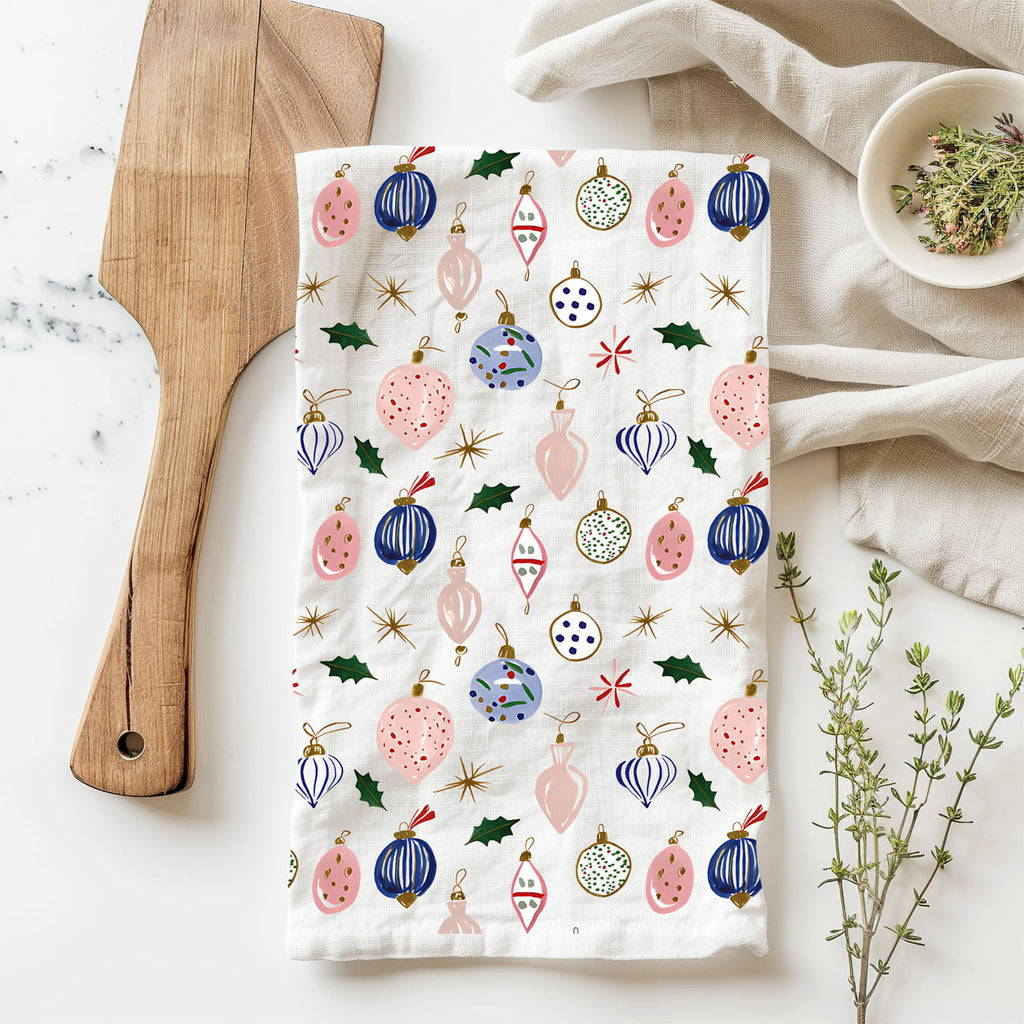 Ornament Blues Kitchen Towel
