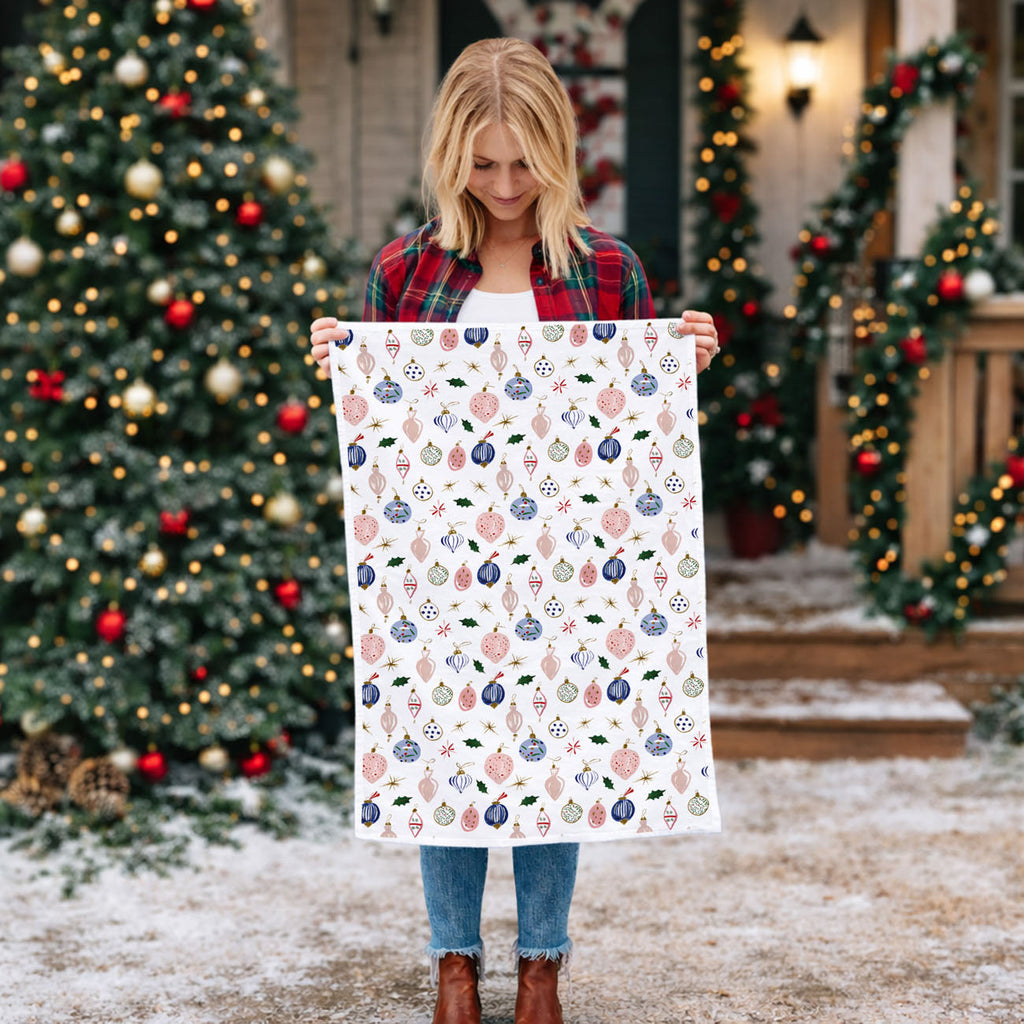 Ornament Blues Kitchen Towel