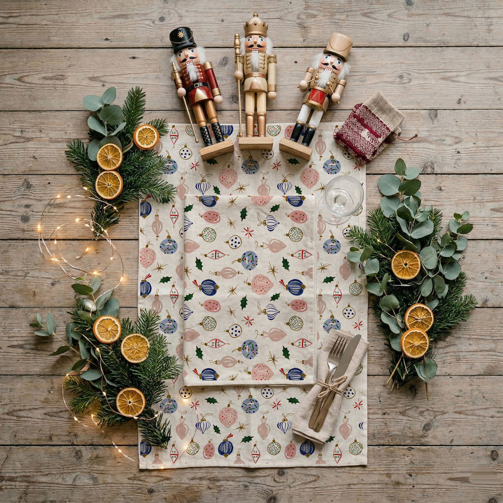 Ornament Blues Kitchen Towel