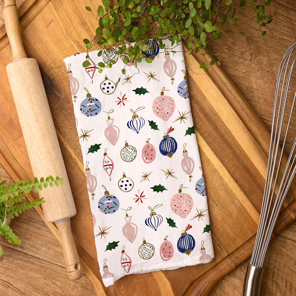 Ornament Blues Kitchen Towel