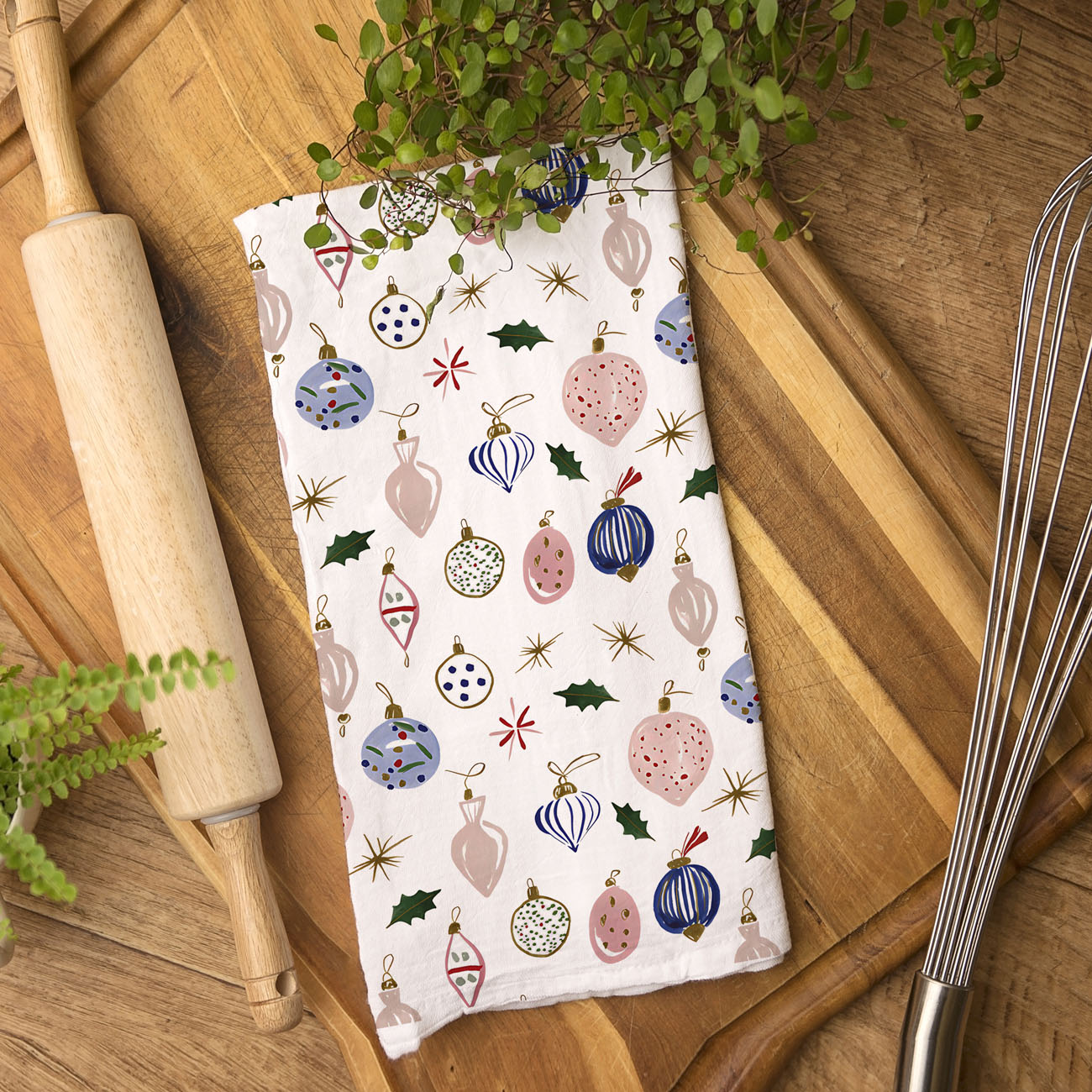 Ornament Blues Kitchen Towel