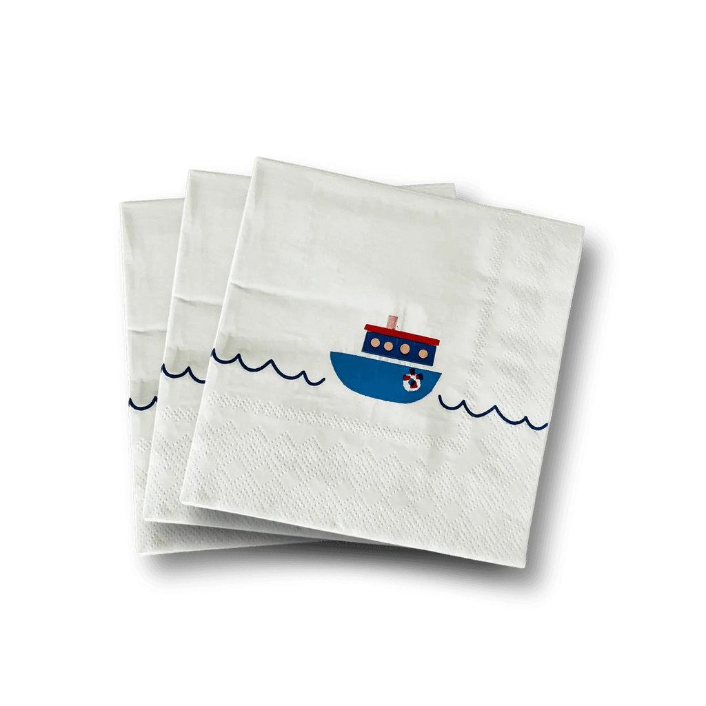 Boat Small Disposable Paper Napkins (16pcs)