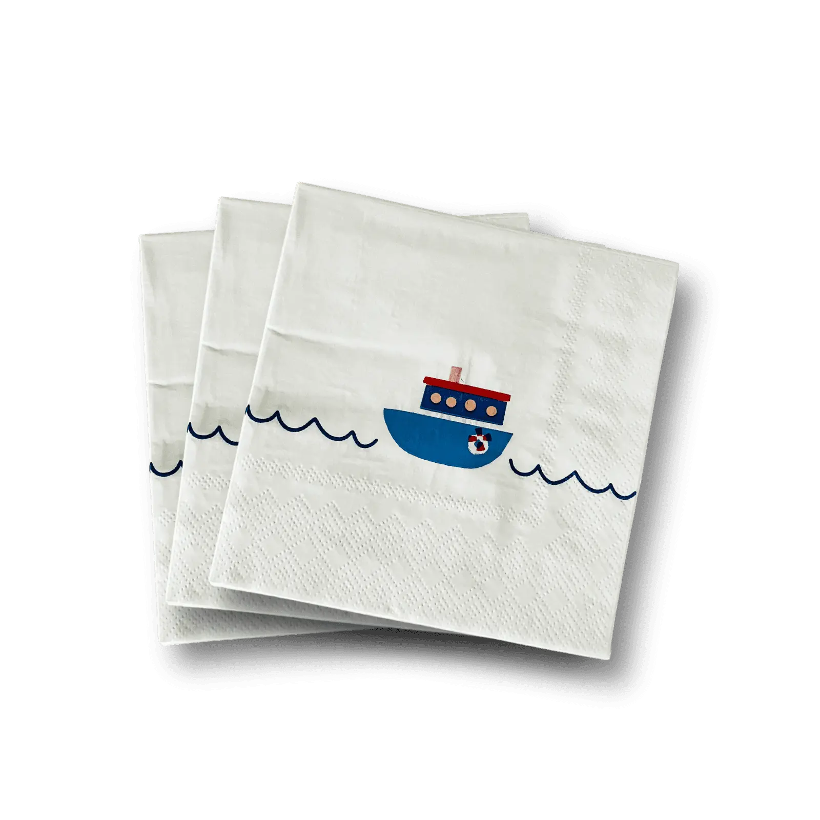 Boat Small Disposable Paper Napkins (16pcs)