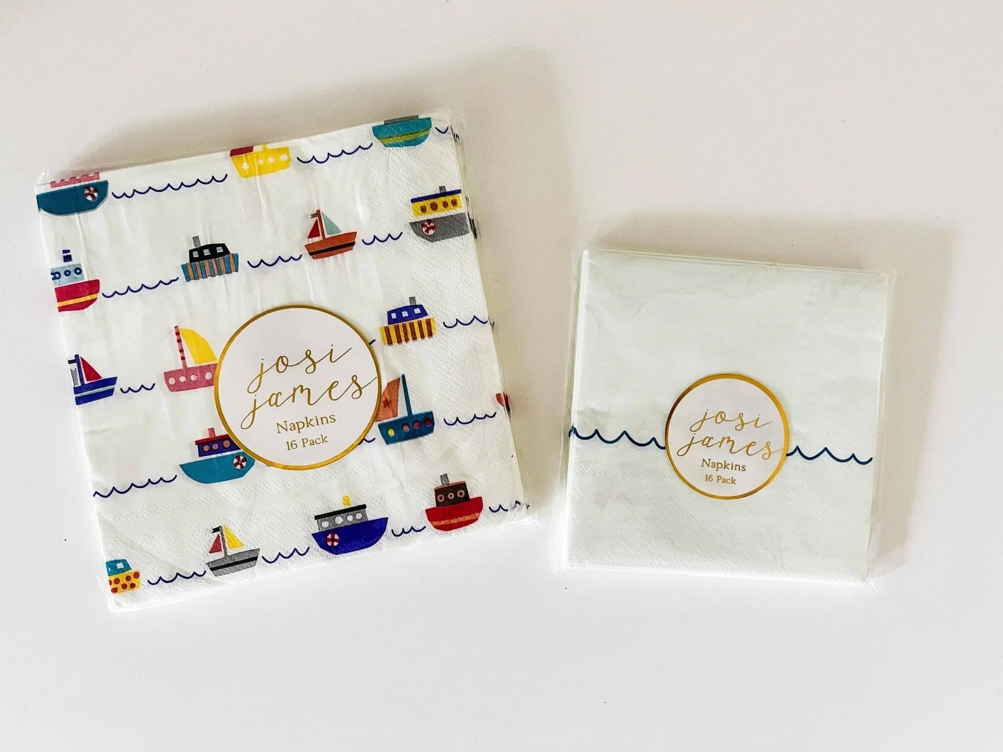 Boat Small Disposable Paper Napkins (16pcs)