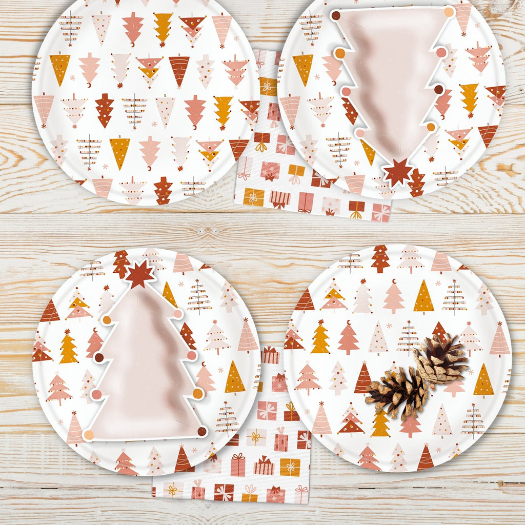 Christmas Tree Icon Plates