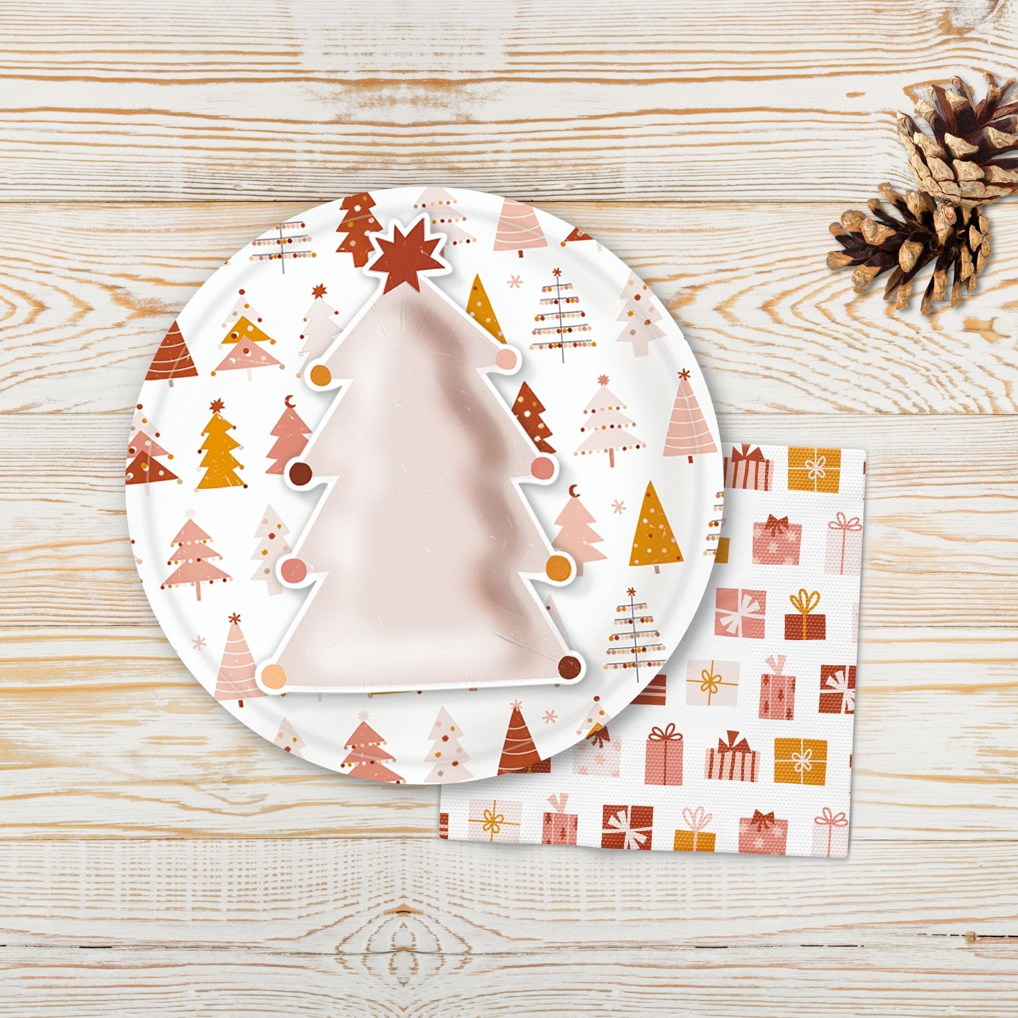 Christmas Tree Icon Plates