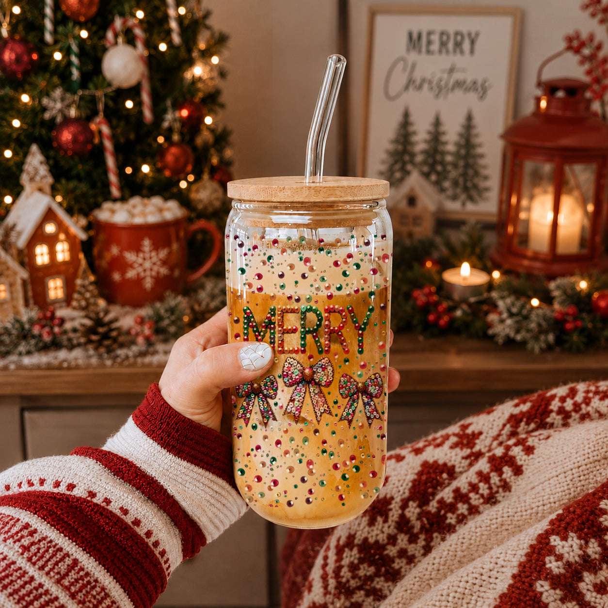 Sequin MERRY 17oz