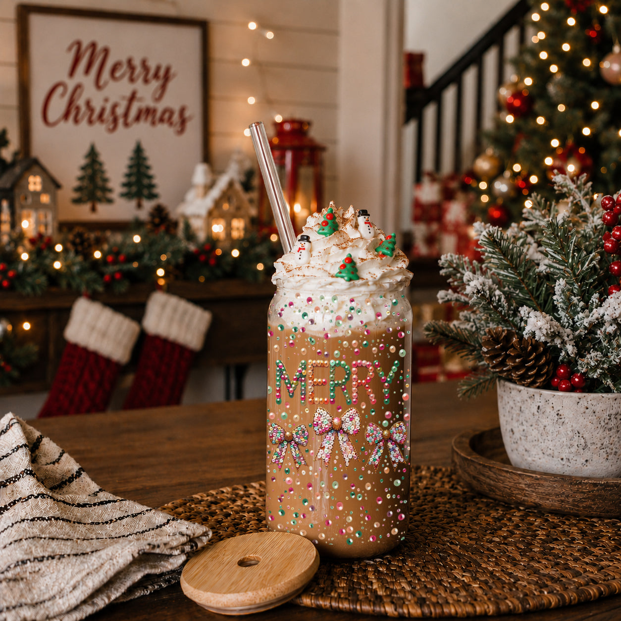 Sequin MERRY 17oz