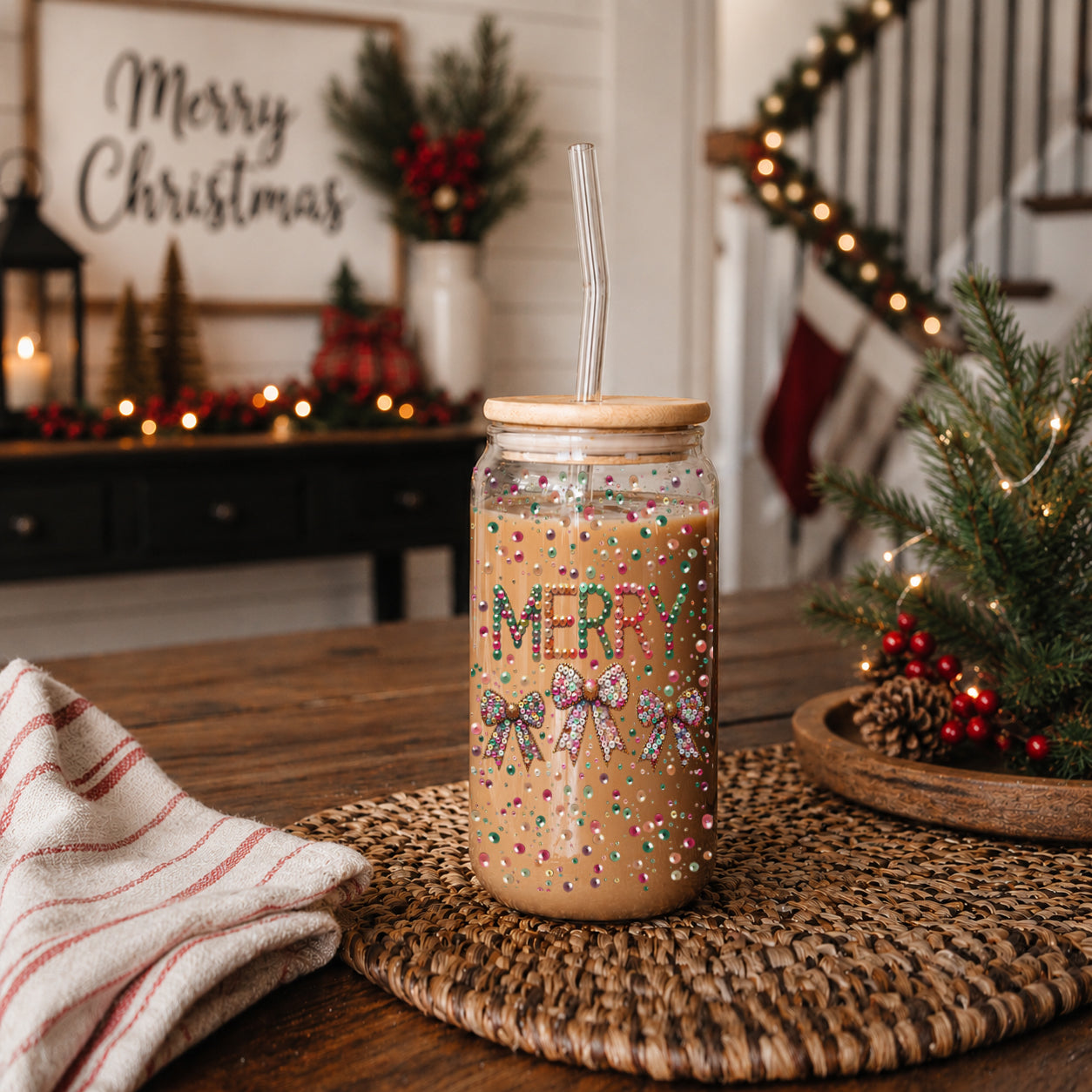 Sequin MERRY 17oz