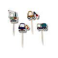 Construction Builder Birthday Cupcake Toppers (8pcs)