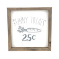 Bunny Treats Framed Saying
