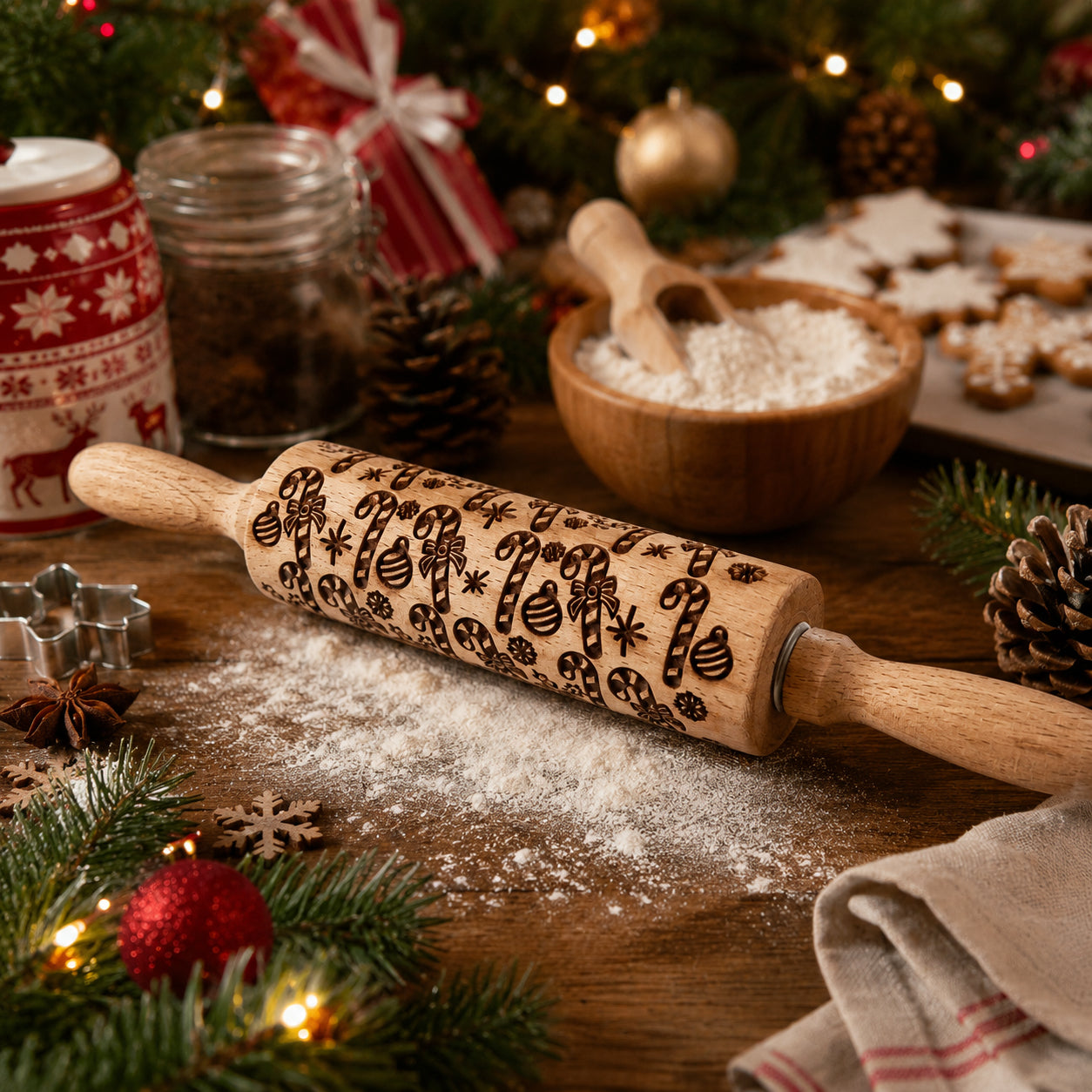 Christmas Rolling Pin Set | 10 Styles