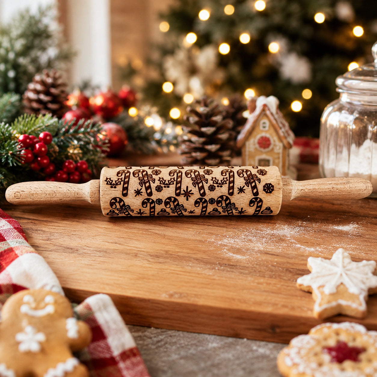 Christmas Rolling Pin Set | 10 Styles