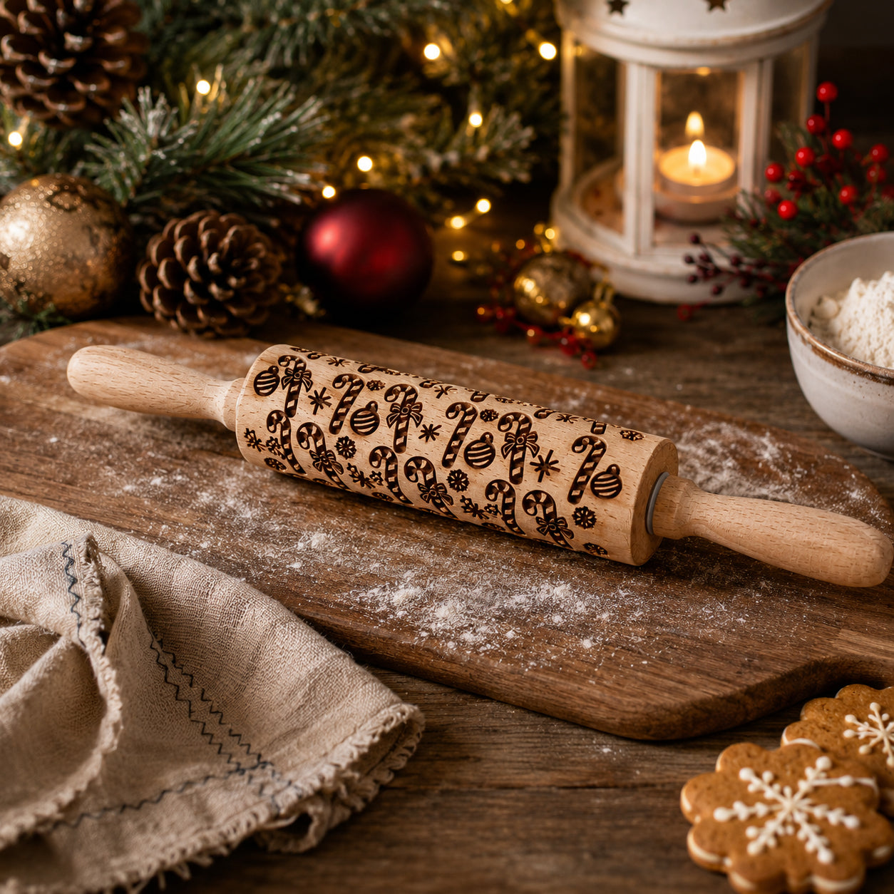 Christmas Rolling Pin Set | 10 Styles
