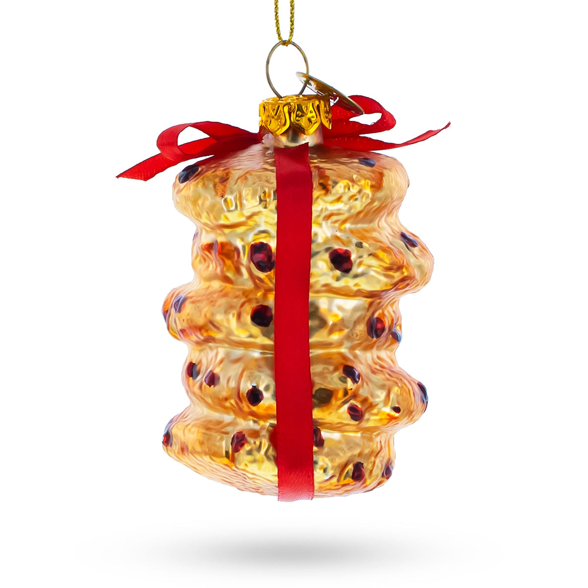 Cookies for Santa Glass Christmas Ornament