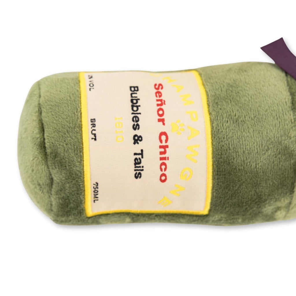 Champawgne-Cheers Plush Dog Toy Gift Set – with Squeaker & Crinkle Paper