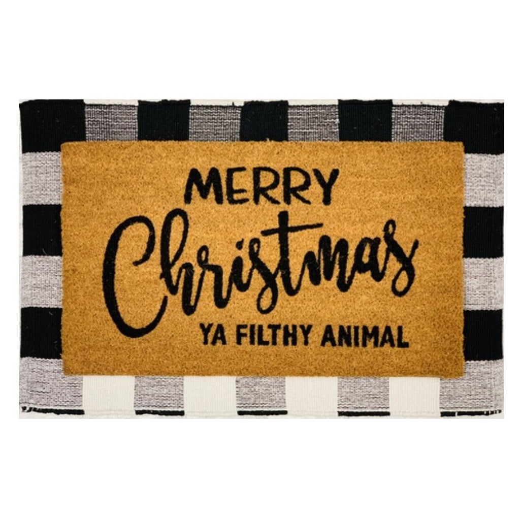 Merry Christmas Ya Filthy Animal Doormat