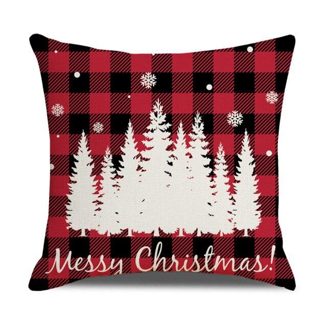 Christmas Pillow Covers Xmas Decorative Christmas Pillow Covers Christmas Decor Pillow Cases Retro Beautiful Cushion Cover Throw Pillowcase Winter Holiday Cushion Case For Home Decor 45x45CM