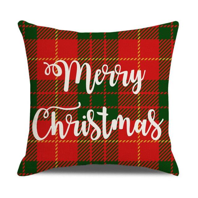 Christmas Pillow Covers Xmas Decorative Christmas Pillow Covers Christmas Decor Pillow Cases Retro Beautiful Cushion Cover Throw Pillowcase Winter Holiday Cushion Case For Home Decor 45x45CM