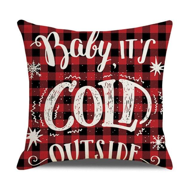 Christmas Pillow Covers Xmas Decorative Christmas Pillow Covers Christmas Decor Pillow Cases Retro Beautiful Cushion Cover Throw Pillowcase Winter Holiday Cushion Case For Home Decor 45x45CM