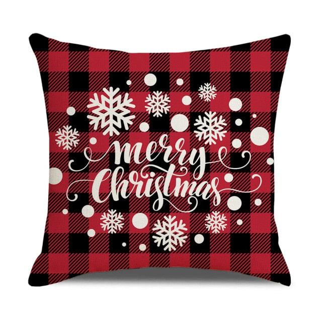 Christmas Pillow Covers Xmas Decorative Christmas Pillow Covers Christmas Decor Pillow Cases Retro Beautiful Cushion Cover Throw Pillowcase Winter Holiday Cushion Case For Home Decor 45x45CM