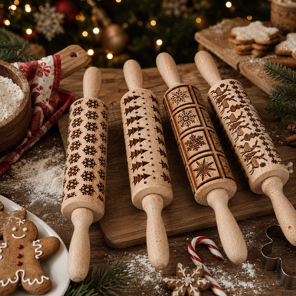 Christmas Rolling Pin Set | 10 Styles