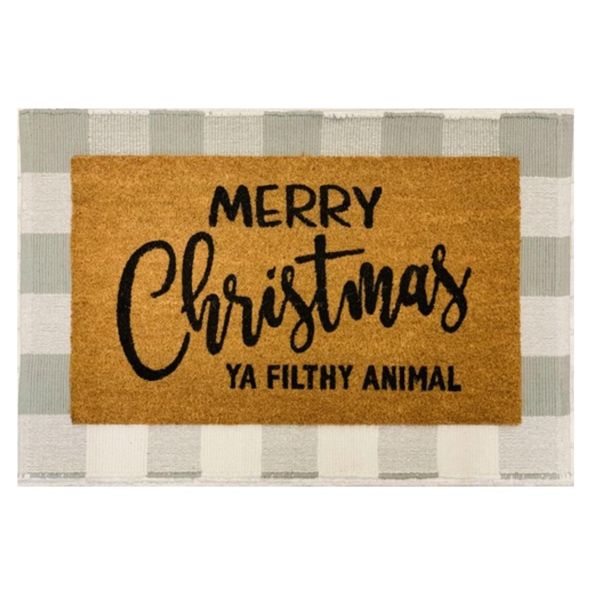 Merry Christmas Ya Filthy Animal Doormat