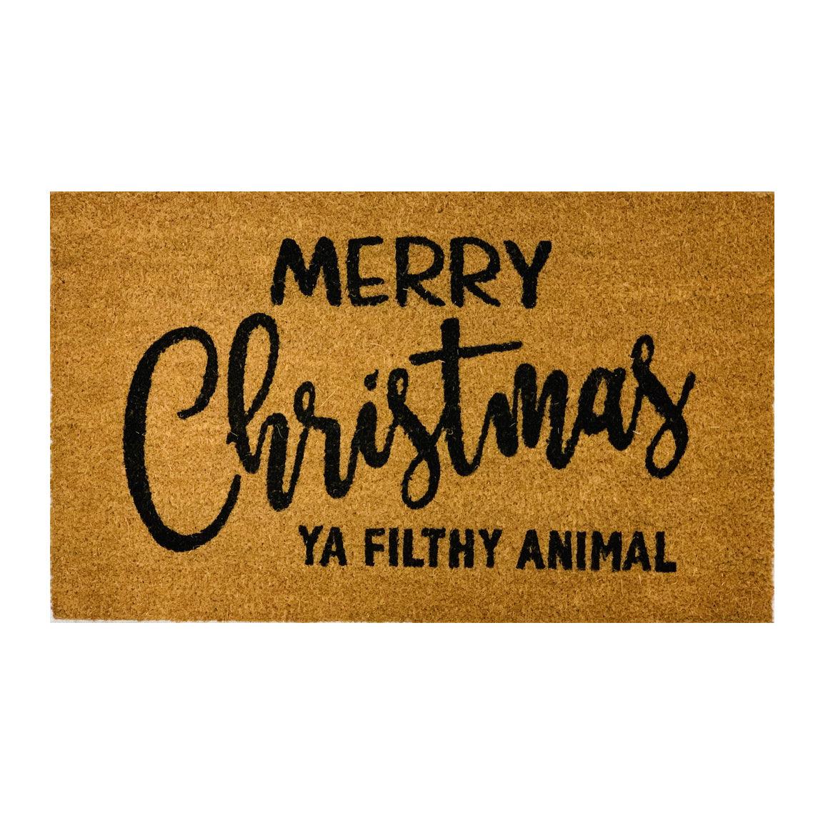 Merry Christmas Ya Filthy Animal Doormat