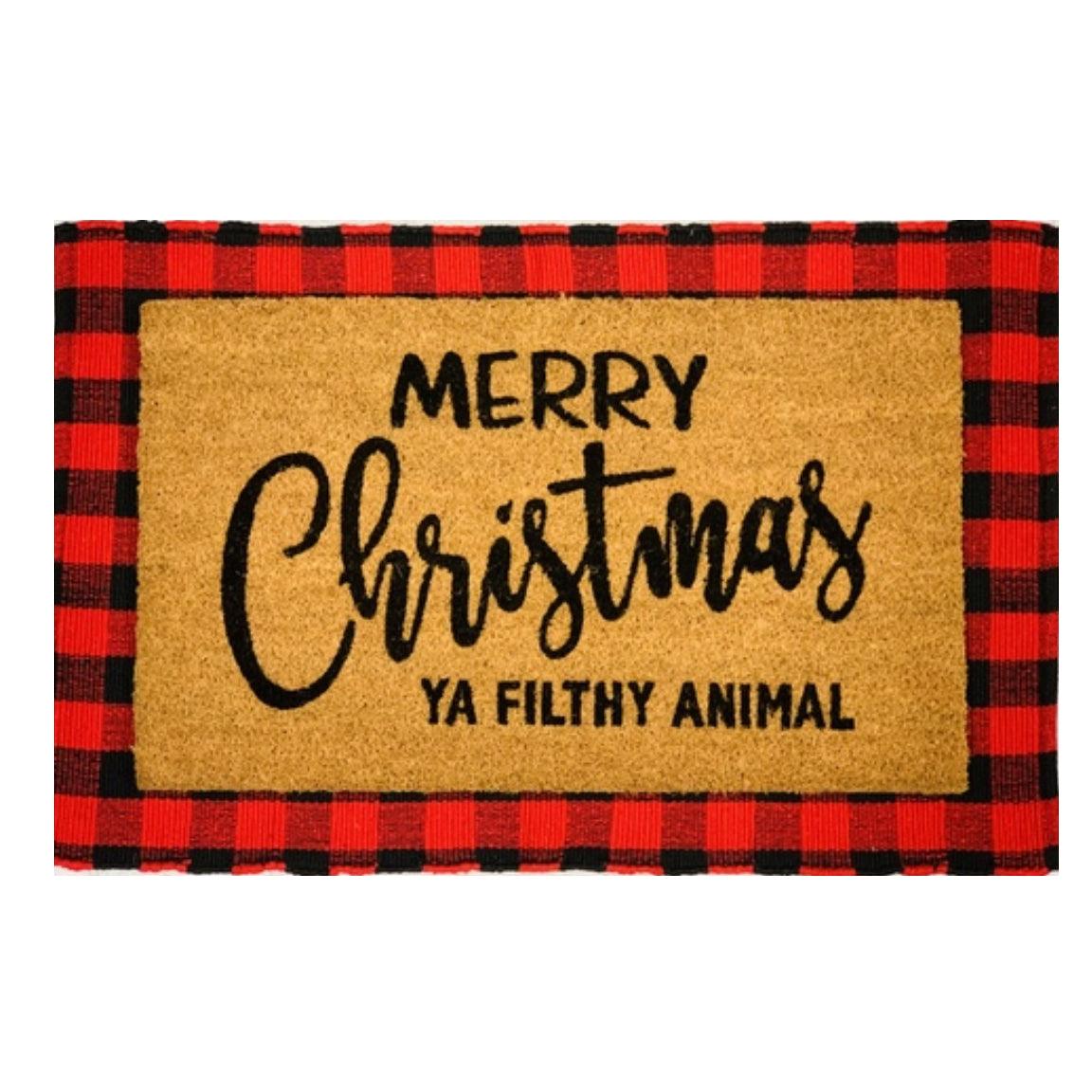 Merry Christmas Ya Filthy Animal Doormat