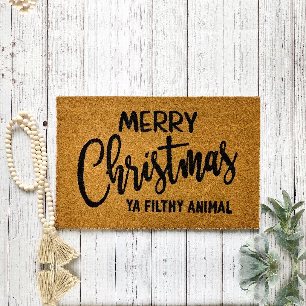 Merry Christmas Ya Filthy Animal Doormat