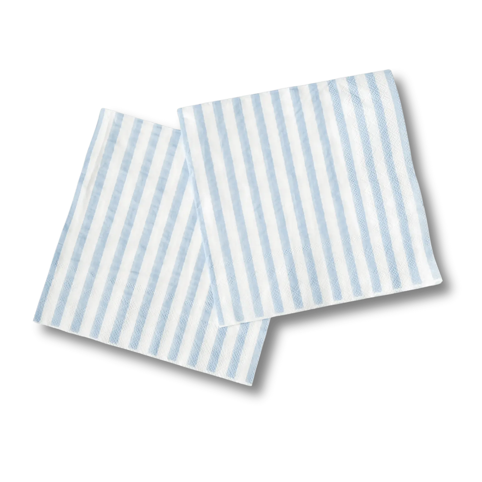 Classic Stripe Baby Blue Large Disposable Paper Napkins (16pcs)
