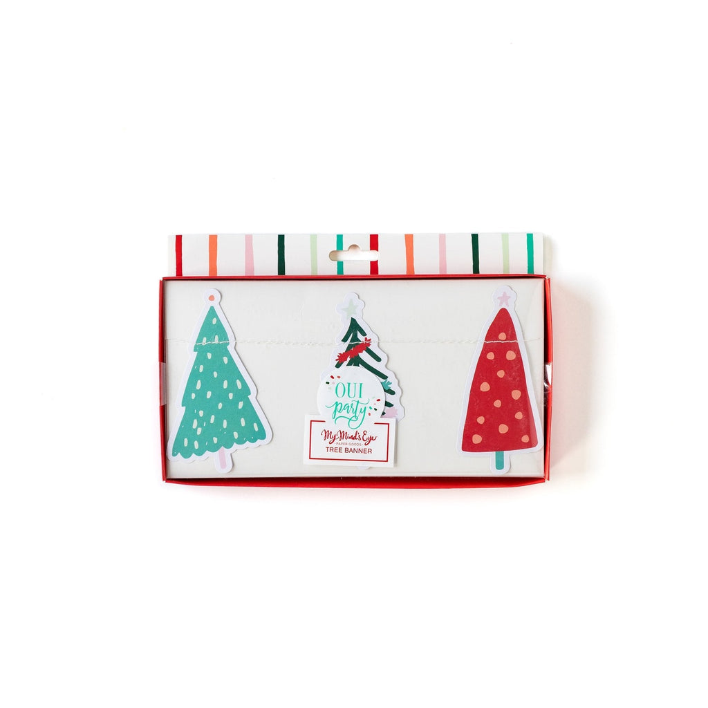 Colorful Christmas Tree Banner