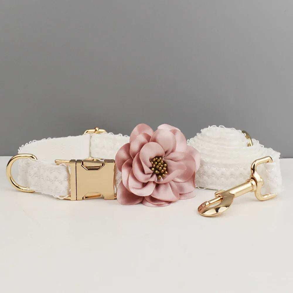 White Lace Wedding Set