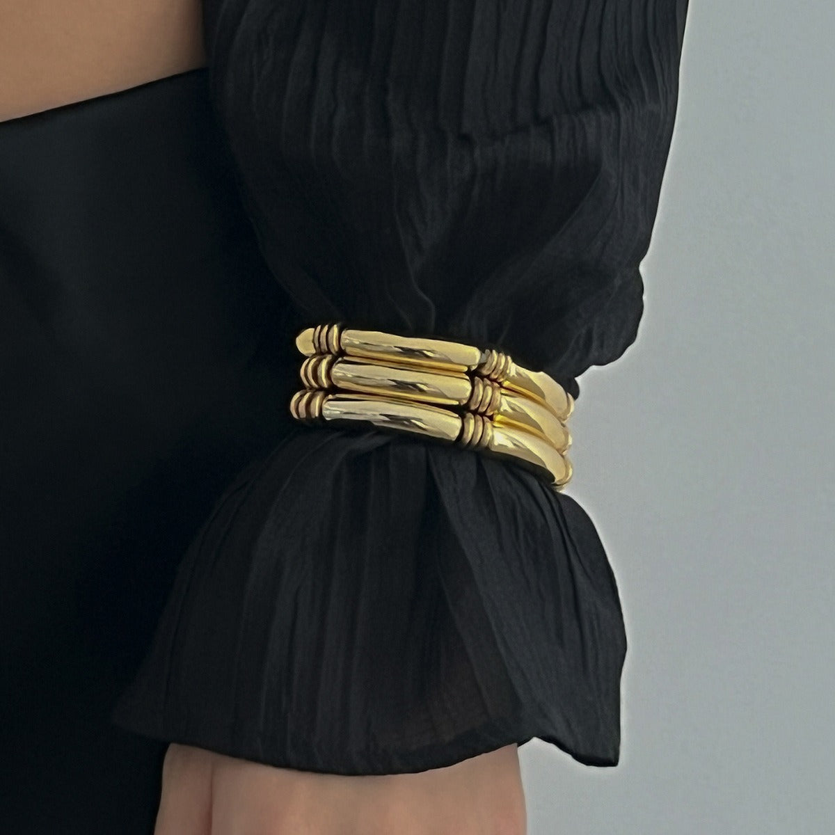 Light luxury ins style beaded bamboo bracelet